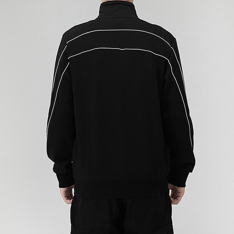 Puma Knitted Full-Zip Stand Collar Jacket Men jackets Black 530023-01