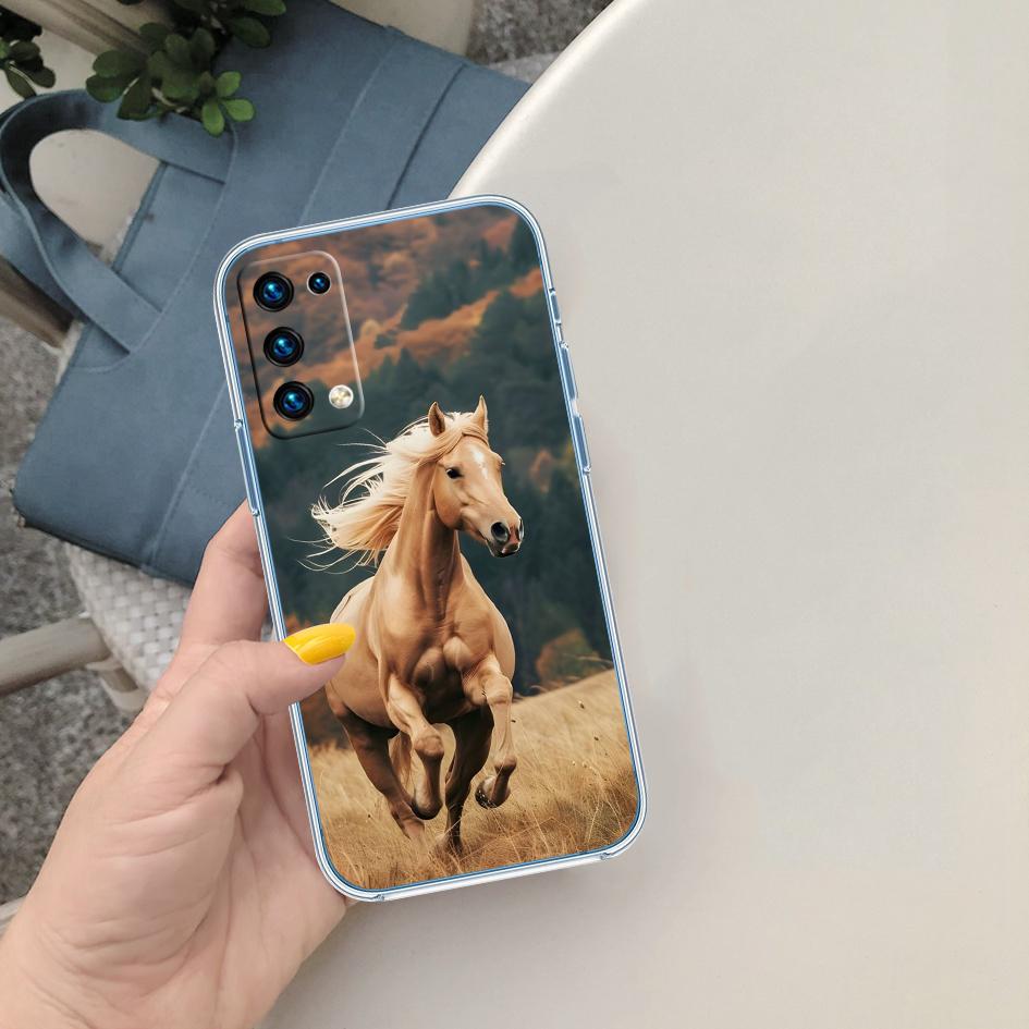 MY11 Fine Horse Transparent Phone Case for LG K22 K30 K40 K40S K41 K42 K50 K50S K51 K51S K52 K61 K62 K71 K92 Q60 Q61 V40 V50 V60