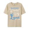 Nanny The Unisex The Myth The Legend Black Shirt Graphic Tees Female Tshirts Vintage