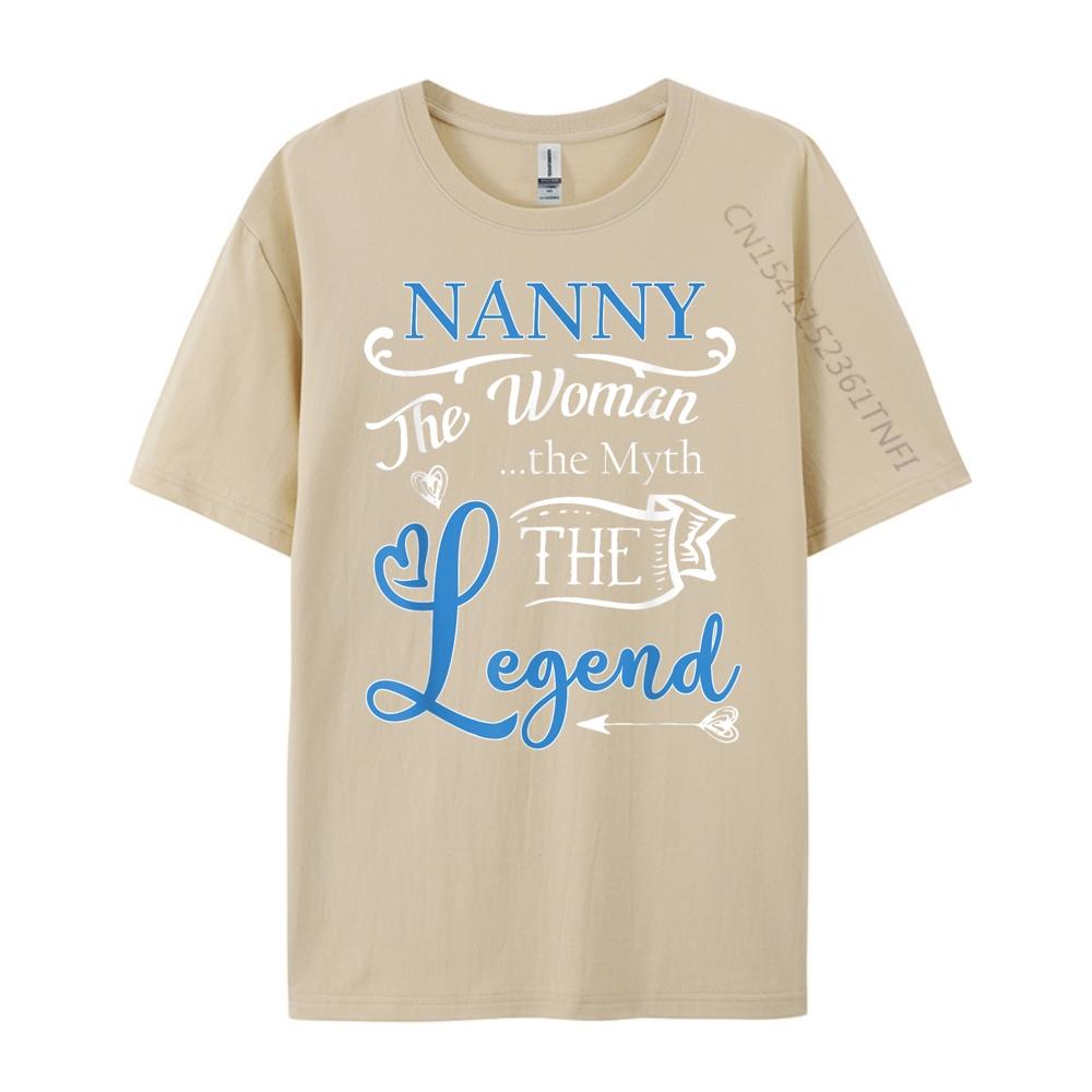 Nanny The Unisex The Myth The Legend Black Shirt Graphic Tees Female Tshirts Vintage