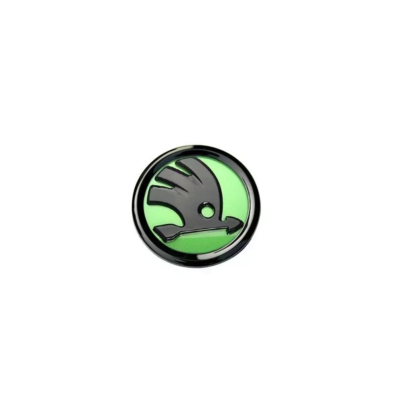 AAAJA1 2026 Hot For SKODA 46MM Car Steering Wheel Logo Emblem Sticker for Skoda Rapid Fabia Octavia Superb Laura VRS Yeti Kodiaq Karoq