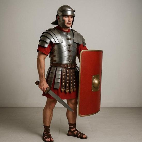 Roman Legionary Armor Set  Wearable Lorica Segmentata with Helmet, Shield  Sword  Cosplay, Reenactment, Halloween Costume