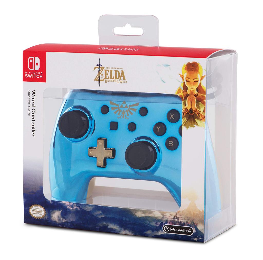PowerA kablet kontroller for Nintendo Switch Wild-kontroller The Legend of Zelda Chrome Zelda Blue Metal-produkt