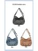 Women's Retro Washed Denim Multi-Pocket Crossbody and Backpack - Casual Niche Design