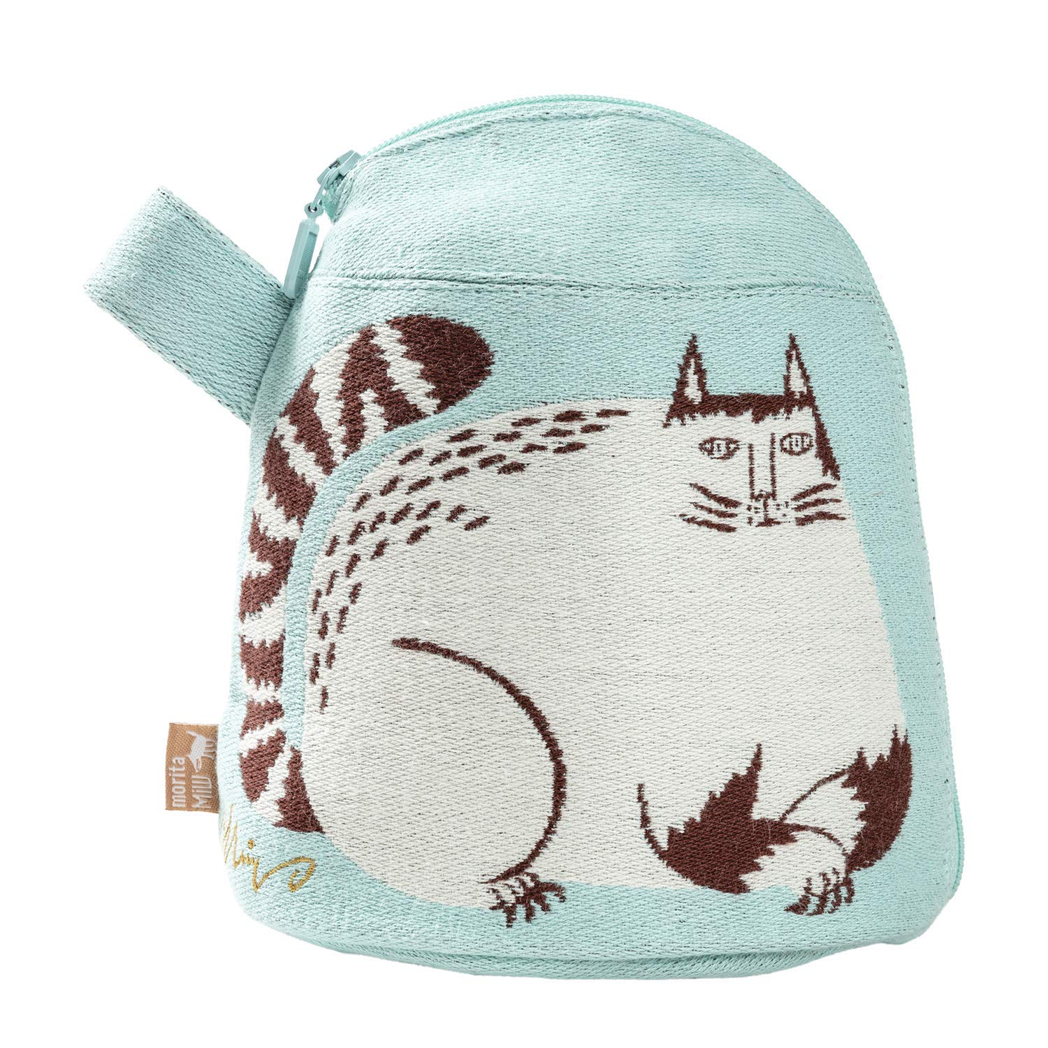 

Kusunokibashi Monori MiW Gusseted Cats in a Big Tree in the Light Blue [moritaMiW] Pouch, Park, [A-68090-90-LB]