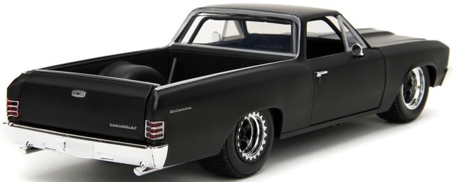 Kyosho Jada Toys Fast Furious Series 10 1967 Chevy El Camino Black Finished Model JADA34413 & 1/24 F&F
