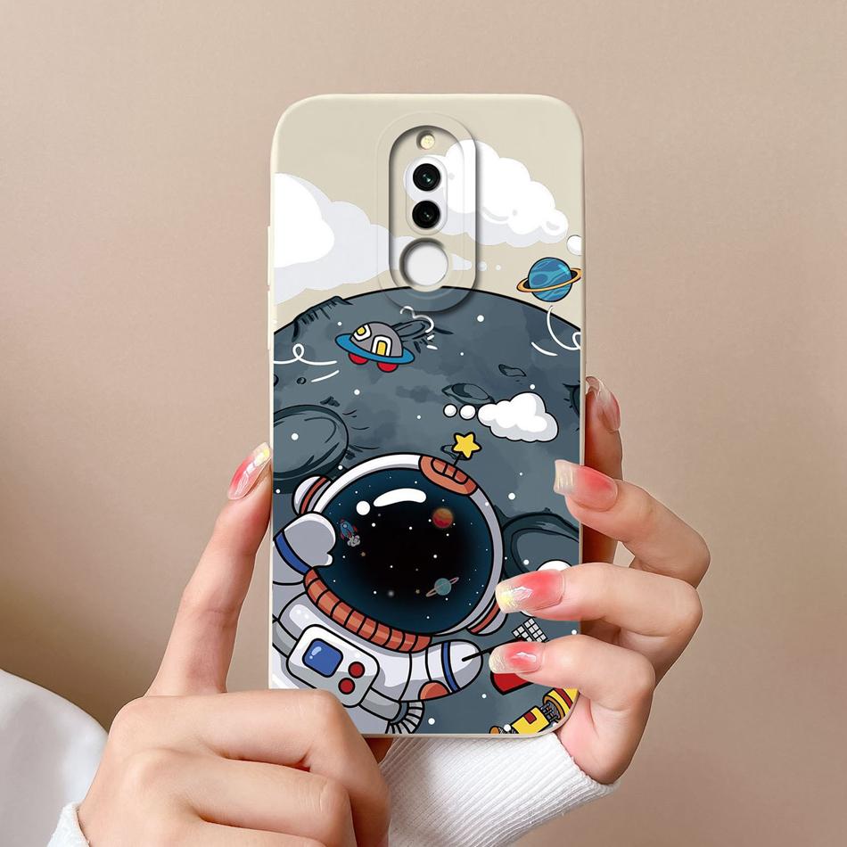 Case For Xiaomi Redmi 8 8A Pro Cute Astronaut Liquid Silicone Phone Shell Camera Lens Protection Back Cover For Redmi8 8 A 8APro