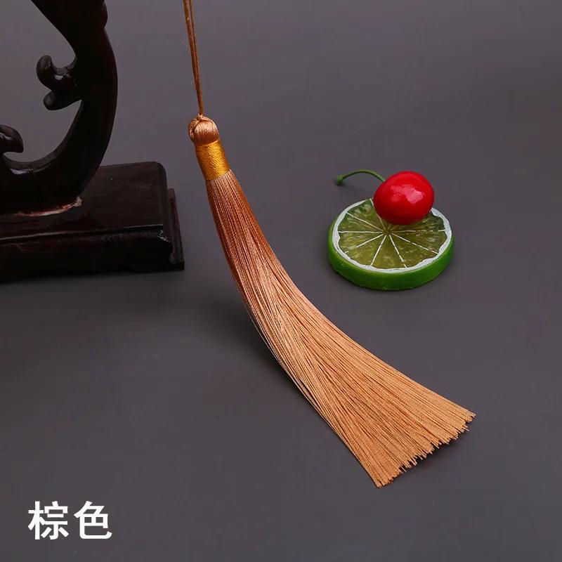 17CM Long Tassel Spike Chinese Clothing DIY Accessories Musical Instrument Pendant Ice Silk Vertical Spike Tassels for Crafts