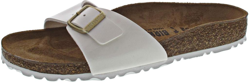 Birkenstock Madrid Sandals Size Cm (Narrow Width), Birko-Flor Women's, White, 23.0