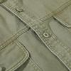 Men's Fall Multi Pocket Patchwork Vintage Cargo Shirt Solid Color Long Sleeve Loose Daily Tops Blouse