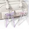 Lovely Ribbon Beads Bowknot Keychain Fashion Statement Key Holder Stylish Purse Embellishment for Various Occasion