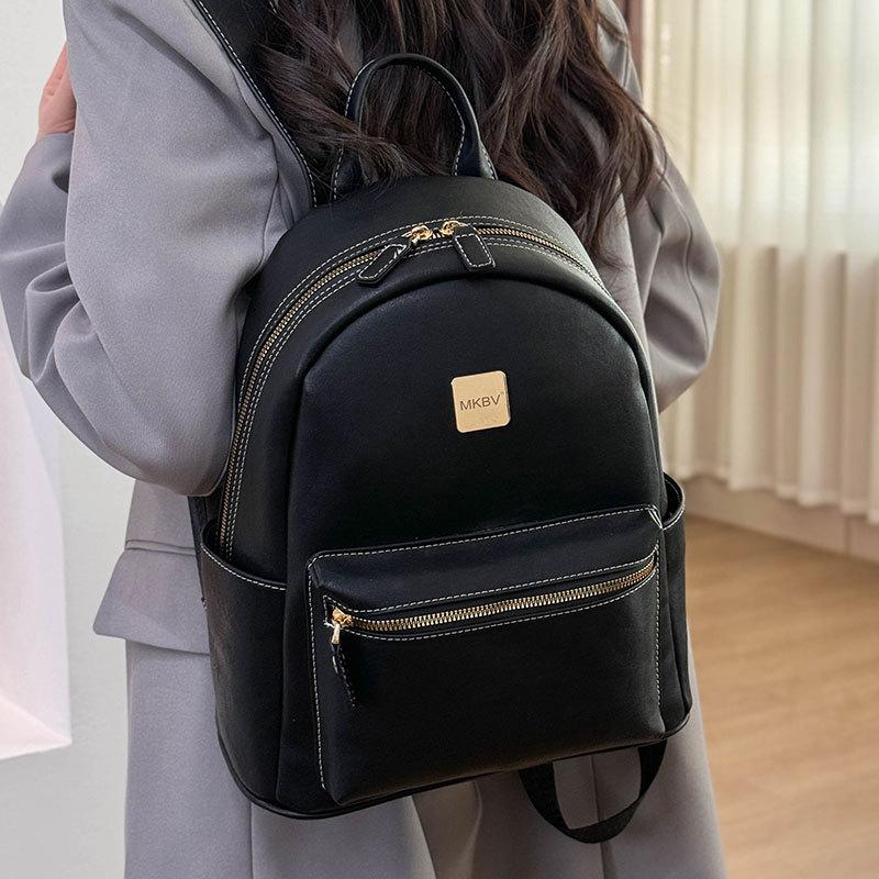 This year's new niche trend, retro simple portable small schoolbag, women's leisure commuting travel fashionable backpack