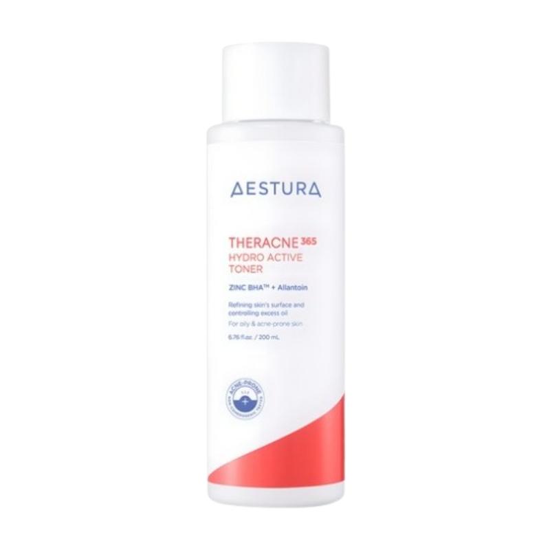Aestura Theracne 365 Hydro Active Toner 200ml – Acne Care Hydrating Toner, Sebum Control, Pore Refining, Gentle Daily Skin Balance 200ml