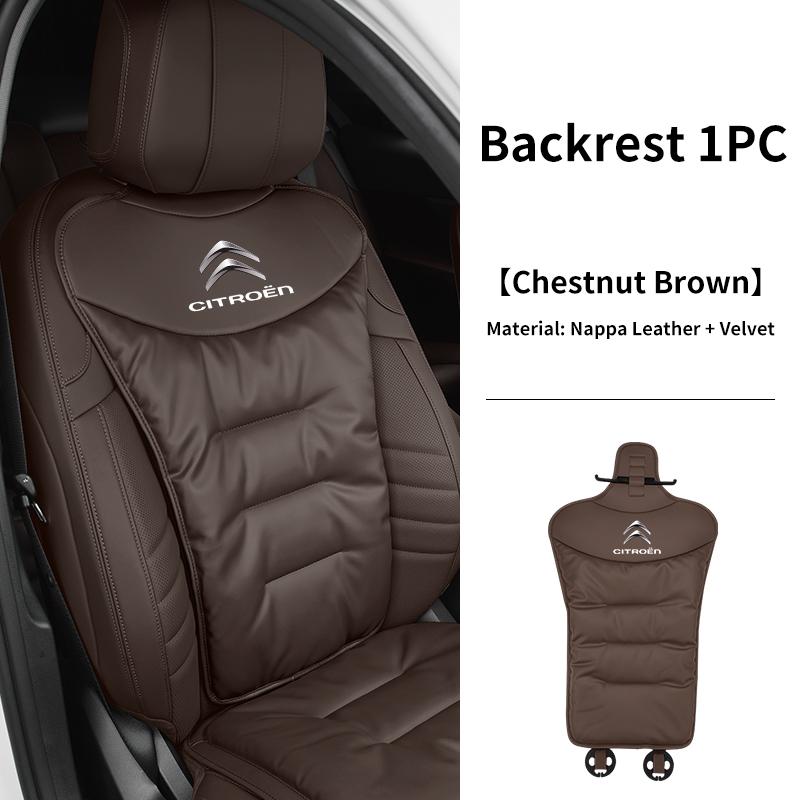 Car Seat Velvet Cushion Leather Backrest Seat Cover Accessories For Citroen C4 C3 C5 C1 C2 Berlingo Celysee Cactus Picasso