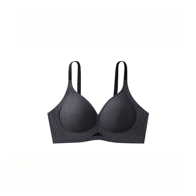 Seamless Bra Women's Smooth Perforated and Breathable Underwear Gathering Bra Comfortable Frameless Bra Push Up Bra
