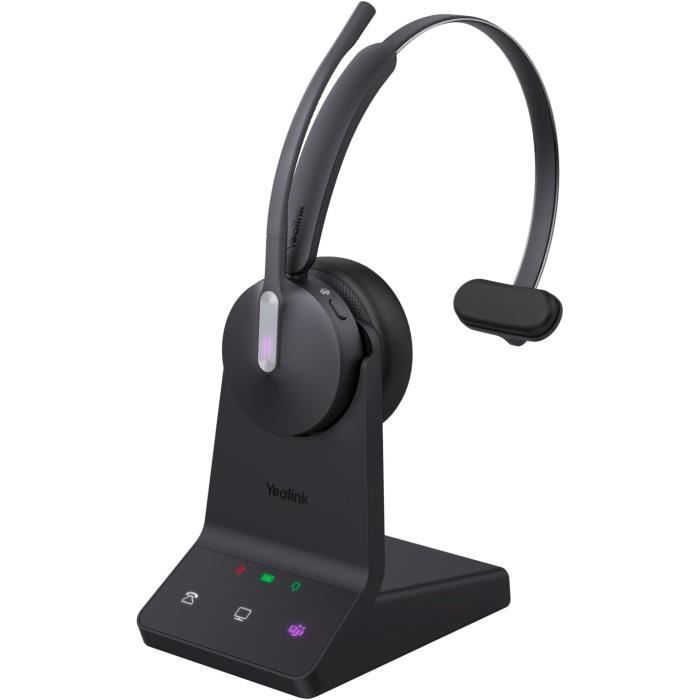 Casque Mono - YEALINK - WH64 - DECT Et Bluetooth - Réduction De Bruit - Autonomie 26h