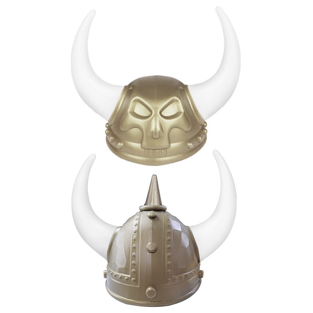 Dorosły hełm wikingów z rogami na imprezy tematyczne wikingów, starożytny rzymski kapelusz wojownika na kostium średniowieczny