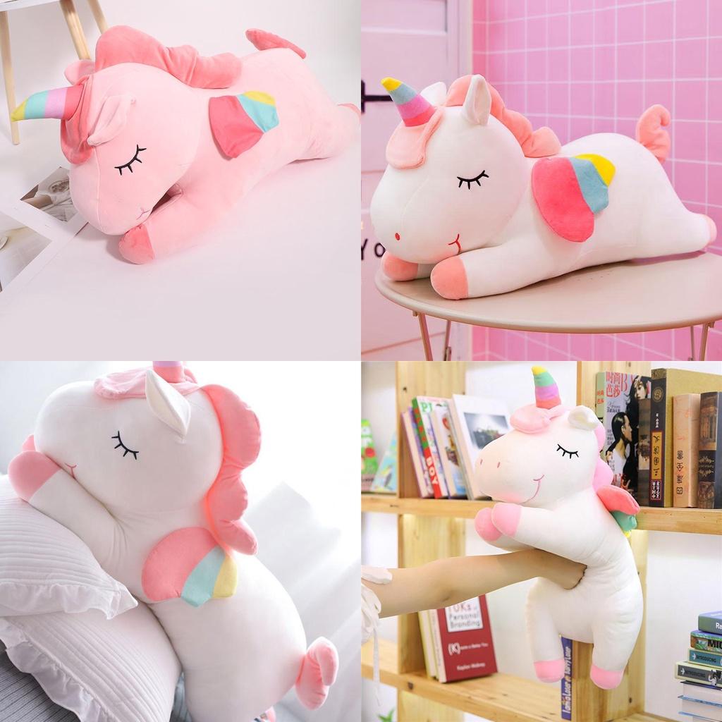 Adorable Unicorn Stuff Toy Soft Plush Doll Cushion Perfect Kids Birthday Gift