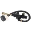 Universal Motorcycle Rear Foot Brake Pump One-line Hydraulic Master Oil Cylinder Durable for Scooter Dirt Bike Refit Upgrade