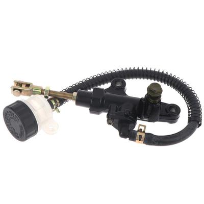Pompa Freno Posteriore per Moto con Serbatoio e Tubo Rinforzato Perfetta per Dirt Bike Atv Fuoristrada