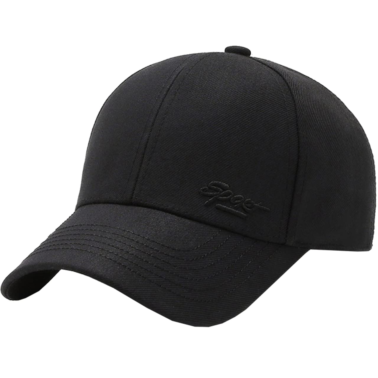 

English Simple CA494 [White Fang] Hat, Letters, Logo, Cap, Design, Stylish, Men s, Women s, (Black)