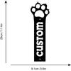 Custom Dog Paw Address Metal Sign, House Number Plaque, Garden Stake Decor