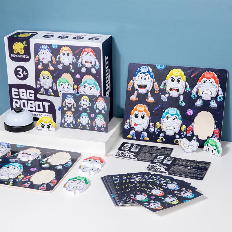 

Детская игра на сопоставление выражений робота-яйца - Интерактивная игрушка для тренировки концентрации