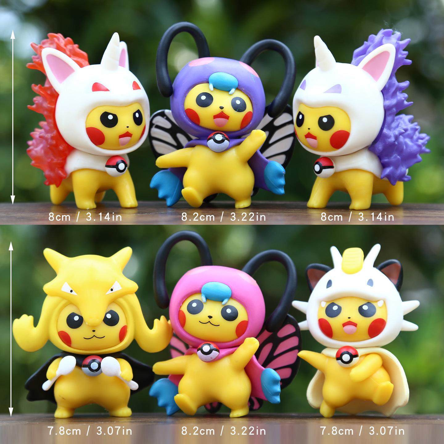 Anime Yellow Mouse Q Version Figure: Trendy Cartoon Blind Box Ornament Gift