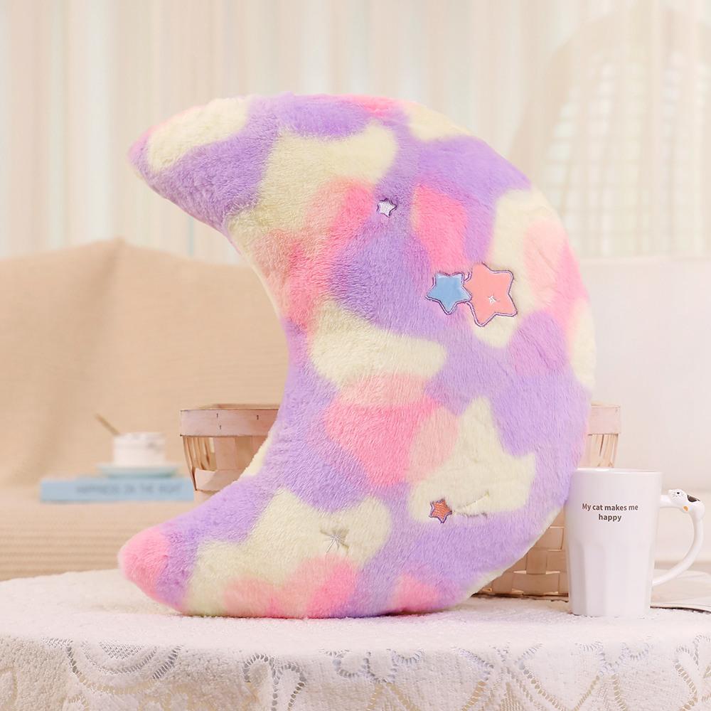 Girl Heart Star Moon Throw Pillow Plush Toy Flower Doll Home Pillow Cushion Girl Soothing Doll