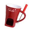 Elegant Fondue Mug Chocolate Melting Cup Multi Purpose Fondue Mug For Chocolate Caramel And Tapas With Tealight Holder