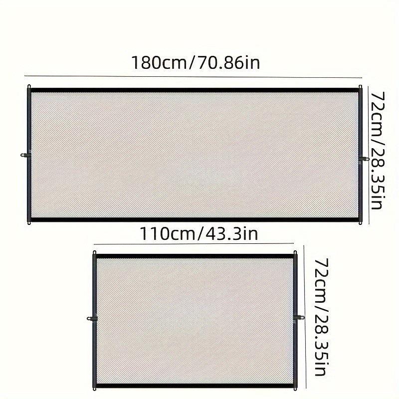 Pet Dog Fence Portable Breathable Isolation Safety Net Household Punch-free Dog Door Protective Isolation Baby Hook Baby Fence