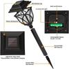 2PCS Solar Lawn Lights Outdoor LED Bright Yard Lamp Waterproof Night Light Landscape Lighting Pathway Light Garden Decor