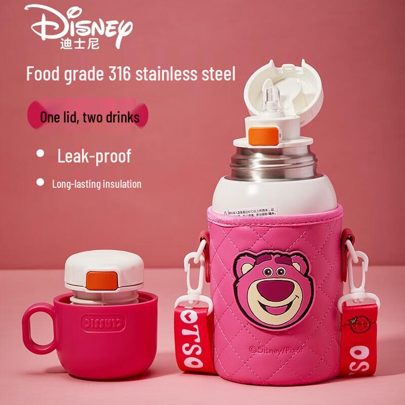 Disney Kids 316 Stainless Steel Vacuum Flask with Straw