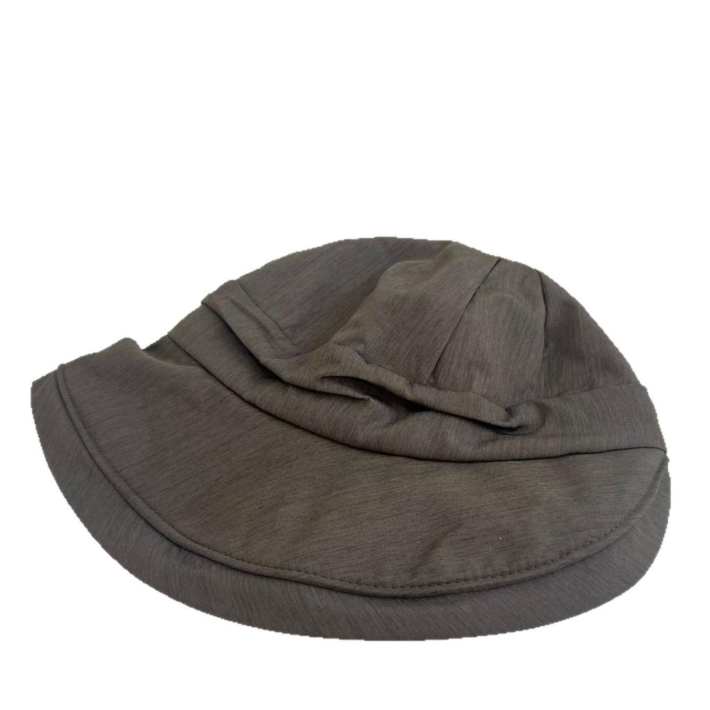 Yamamoto style lazy folds can be folded at will sunscreen bucket hat female summer light and breathable face small sunshade basin hat