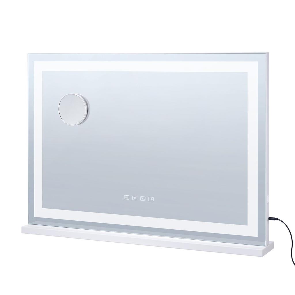 VEVOR Lighted Makeup Mirror 3 Color W/ Bluetooth USB Desktop Wall-mount 55.1 Cm