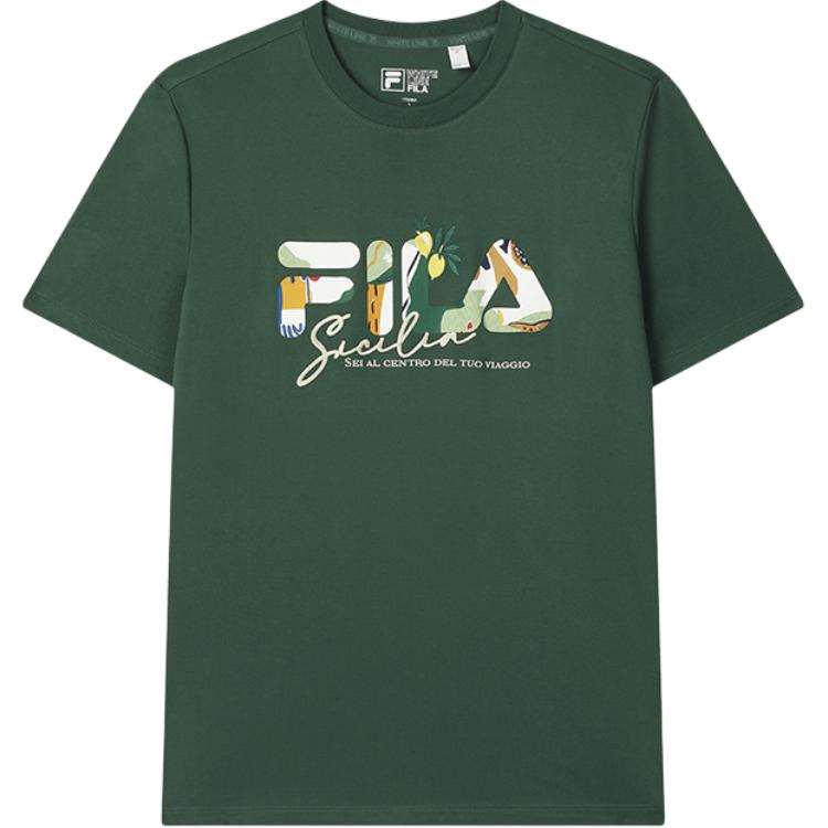 

New FILA T Shirt Unisex Turquoise Green GN F11M528105F-GN XXXL