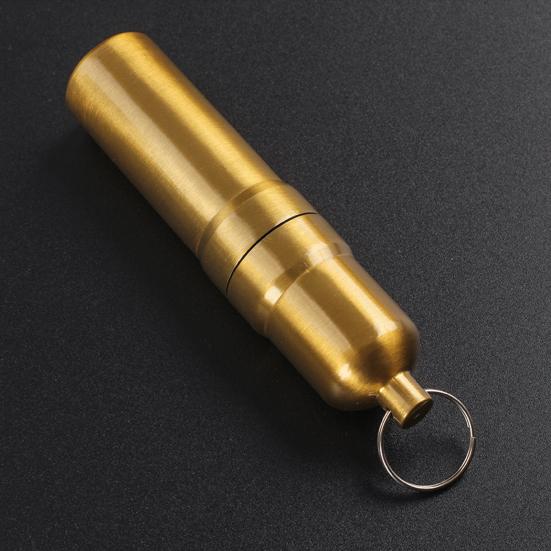 Metal Herb Roll Storage Box with Keychain Portable Travel Mini Herb Roll Case Ashtray Multi-function Pill Organizer Container