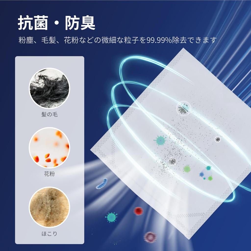 Iris Ohyama Vacuum Cleaner Paper Packs FDPAG1414 for Stick Vacuum Antibacterial and for and (25-Pack) Cleaners, Odor-Resistant, Consumables, IC-SLDC1,