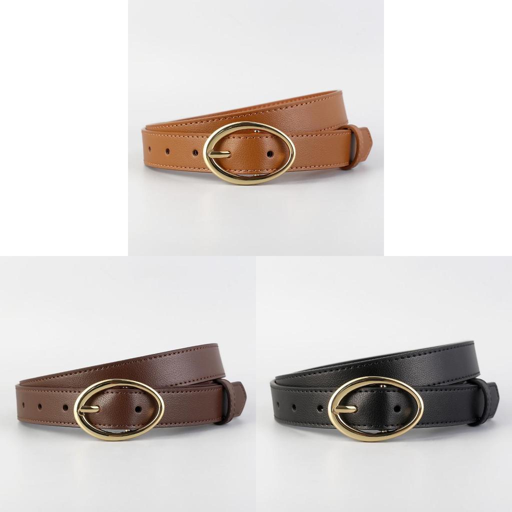 Ladies Leather Waist Belt With Alloy Buckle For Daily Casual And Outings