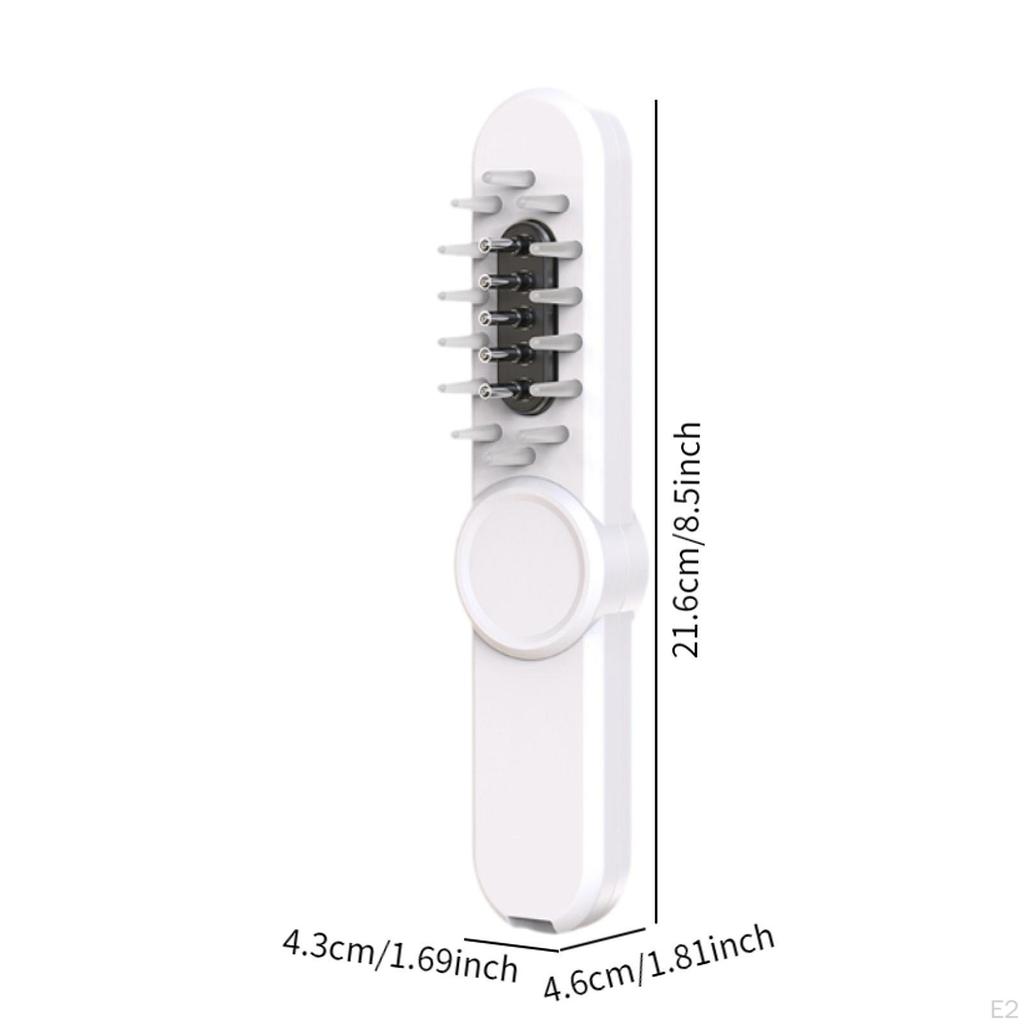 Elektrischer Haaröl-Handkamm mit rotem und blauem Licht für Frauen
