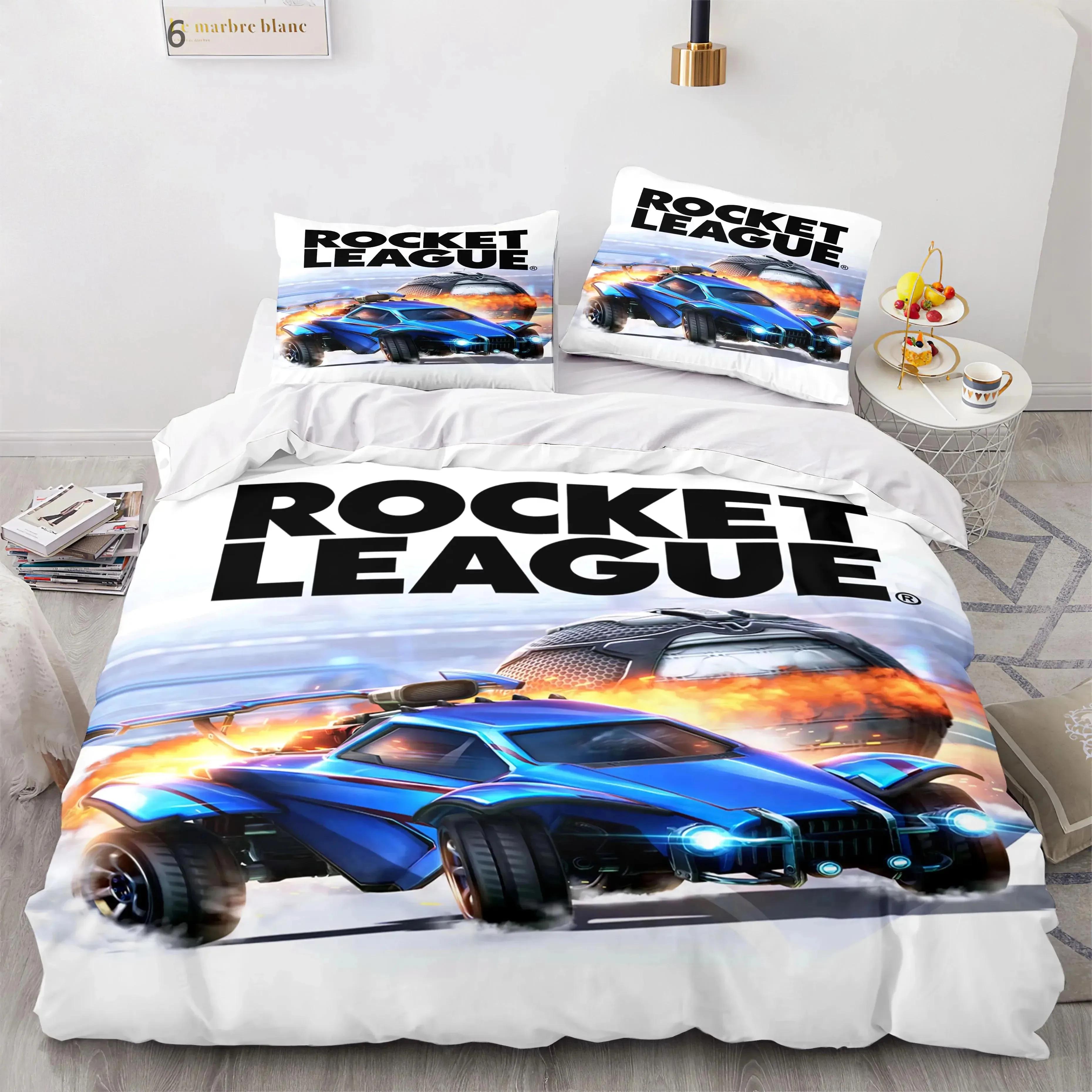 

Комплект постельного белья Rocket League Покрывало для односпальной кровати Twin Full Queen King Size Car Комплект постельного белья Rocket League для мальчиков Пододеяльник 70x133cm