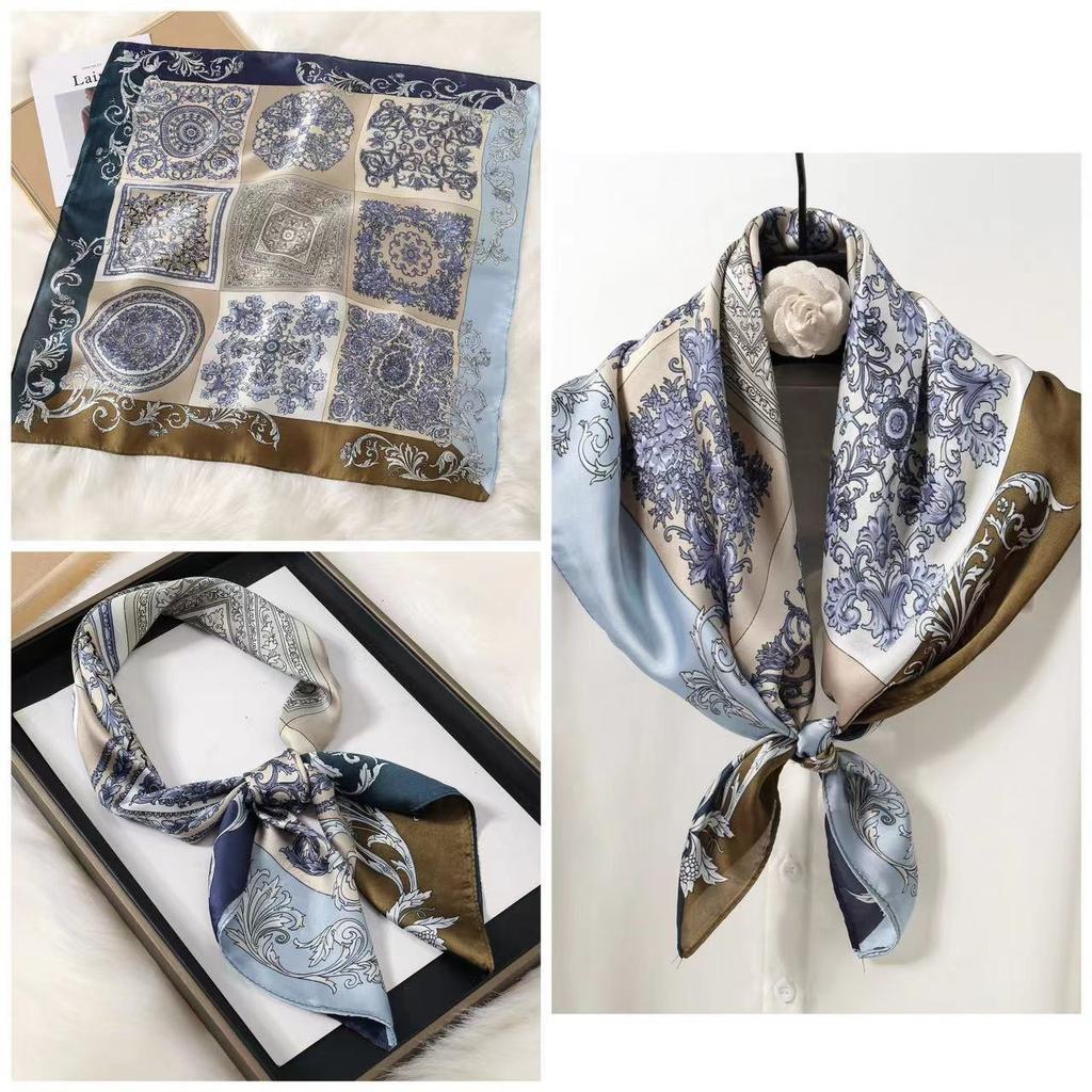 Eleganti Foulard di Seta da Donna Con Centinaia di Camicie, Assistenti di Volo, Decorazione Professionale, Protezione del Collo, Foulard, 70 Foulard Quadrati Piccoli.