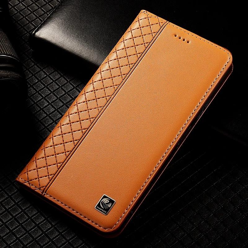 Nappa Genuine Leather Case for Realme 7 8 7i 8i 8s 9 9i Pro Plus Magnetic Flip Cover Wallet Phone Cases