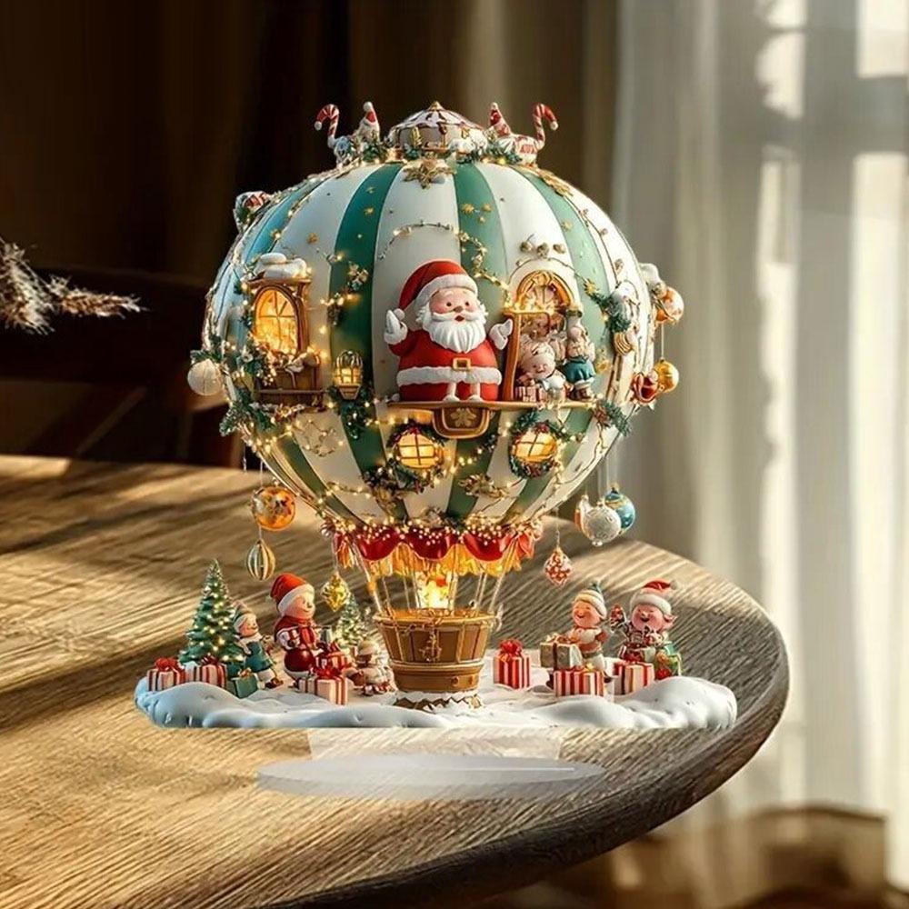 

Xmas Festival Decoration Santa Claus Snowman Holiday Decor Table Ornament Home Office Decor