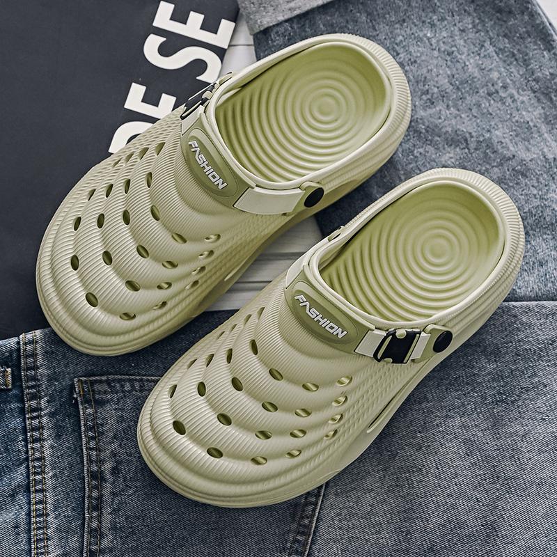 2024 Summer Men's Sandals New Home Garden Shoes Comfortable and Lightweight Men Slippers Non-Slip Soft Bottom Flip Flop Sandals