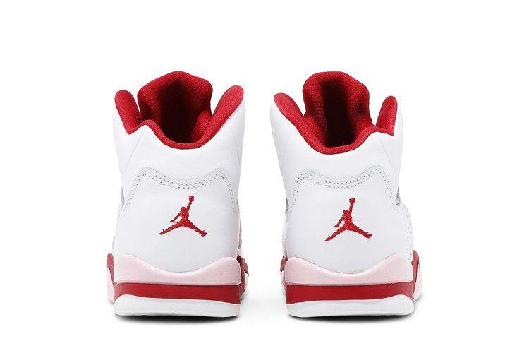Jordan 5 Retro White Pink Red (PS) Sneakers