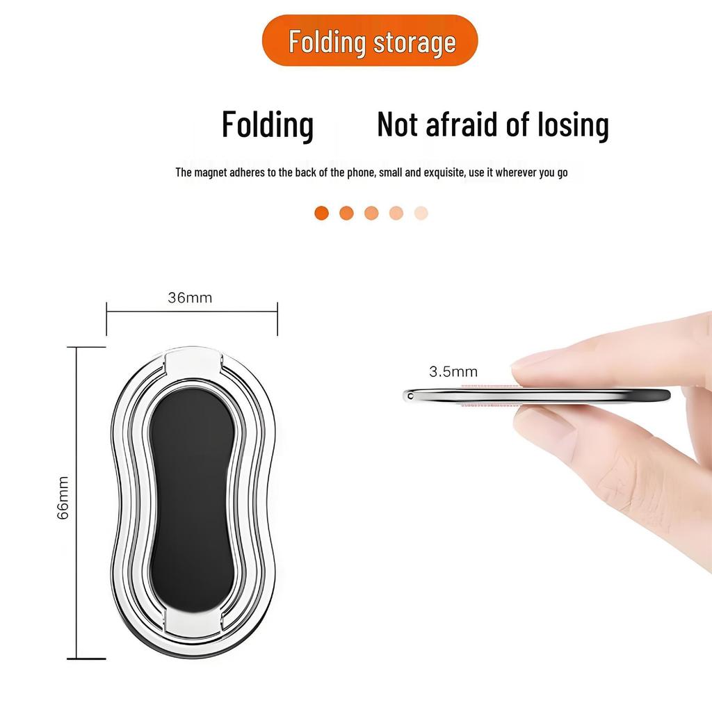 Gourd Rotatable Phone Stand: Invisible Foldable Ultra-thin Holder for Binge-Watching