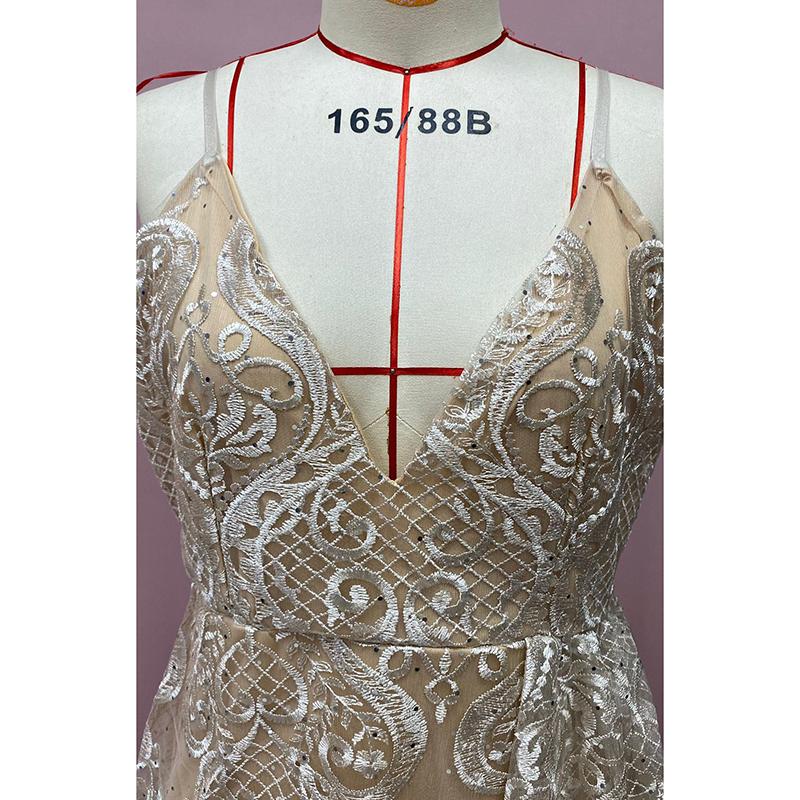 2026 Summer Camisole Sleeveless Dress Mesh Hollow-out Split Long Dress Elegant and Versatile Plus Size Evening Dress
