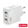 USB & Dual PD Type-C Multi-port Charger for US/EU/UK - 30W Travel Adapter