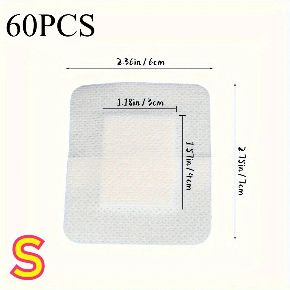 

60 шт. Водонепроницаемый дышащий пластырь-подушечка, адгезивная повязка, гемостатическая наклейка для ран, бинт для первой помощи, аварийный набор